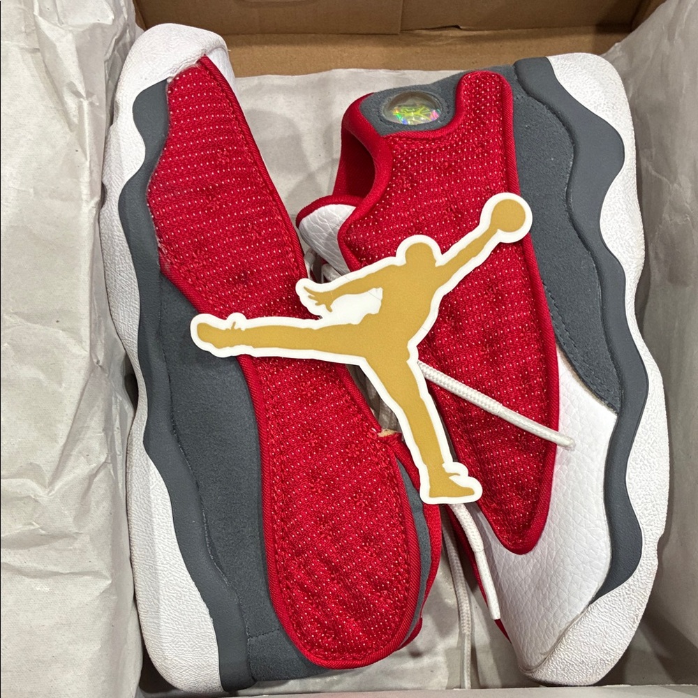 Jordan 13 Retro (TD) Sneakers in Red and White Size 10c
